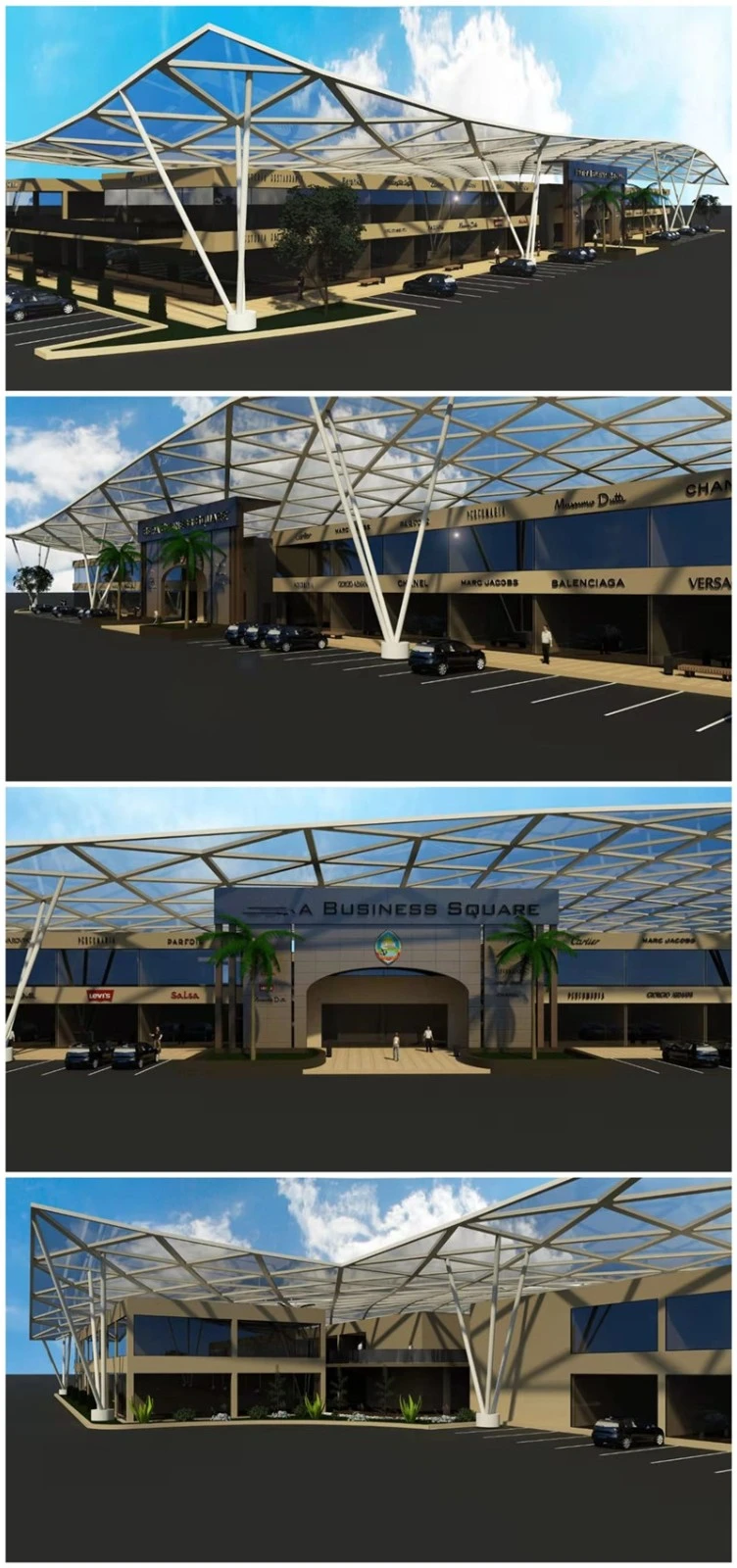 shopping center effect drawings